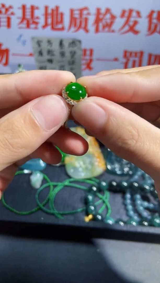 【闪购商品】定制翡翠银S925镶嵌1048997654
