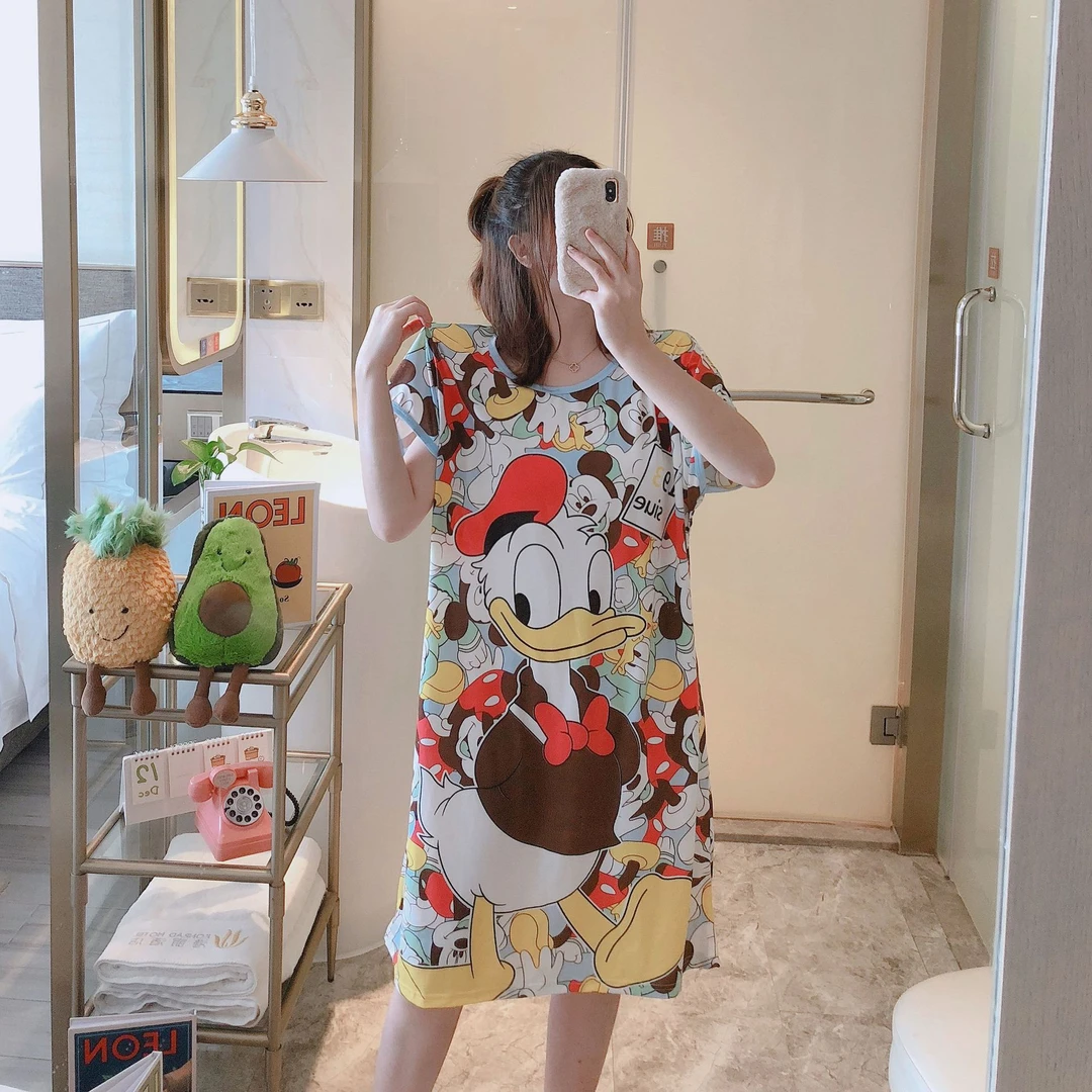 【四件装】4网红同款女士睡衣家居服套装百搭休闲气质Cosplay女装