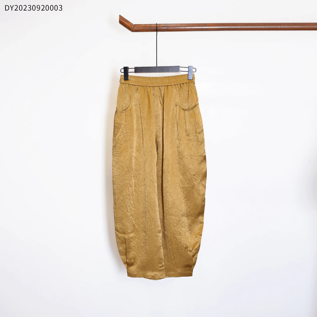 【莨造】国风高定设计师款醋酸休闲裤DY20230920003