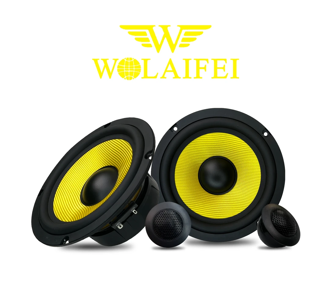 【乐】二分频 W-323PRO 黄盘玻纤低音炮音响喇叭