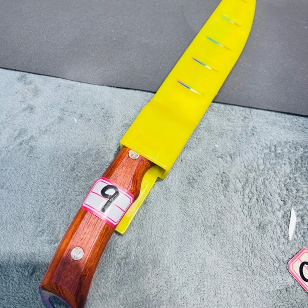 夹钢锻打割肉卖肉刀套