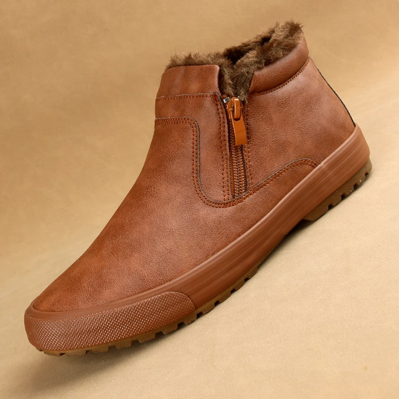 2024冬季新款加绒保暖百搭潮流舒适爆款男士耐磨休闲一脚蹬板鞋