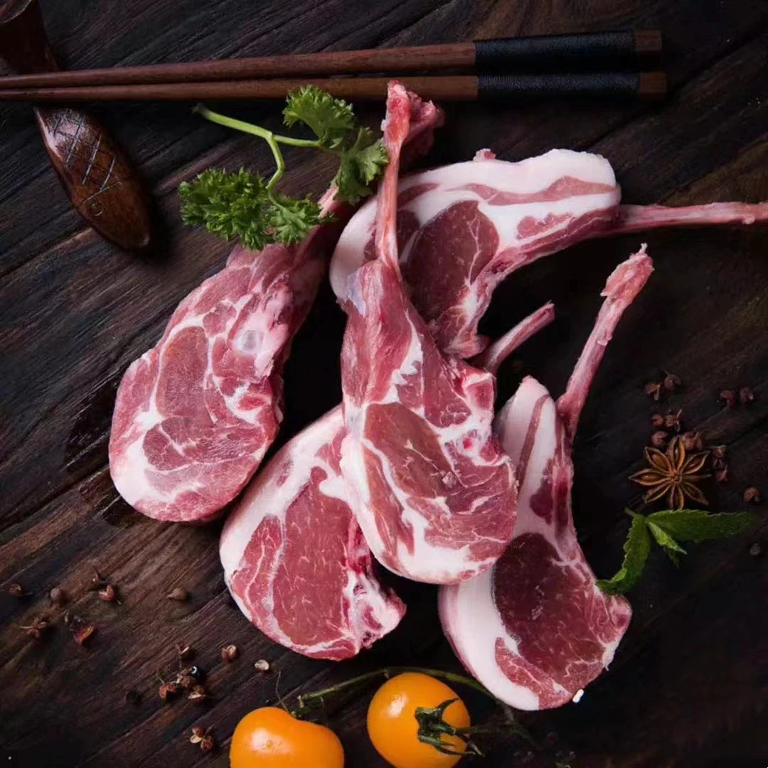 新鲜羊排甘肃临夏清真羊肉鲜嫩鲜切羊排手抓煲汤炭烤营养美食