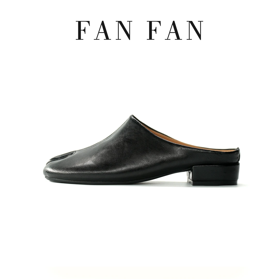 【小刚懂鞋】2024新款暗黑系浅口手工牛皮分趾鞋日系时尚单鞋3502