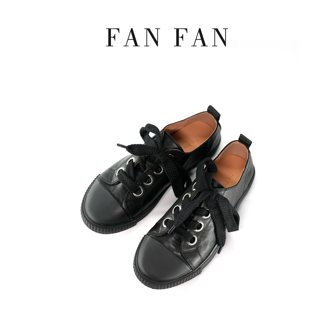 【小刚懂鞋】2024春夏新款时尚复古真皮鞋经典系带女鞋百搭 911-3