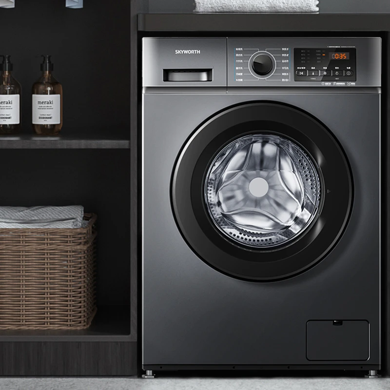 创维10公斤滚筒洗衣机全自动洗脱一体机大容量节能节水除菌除螨