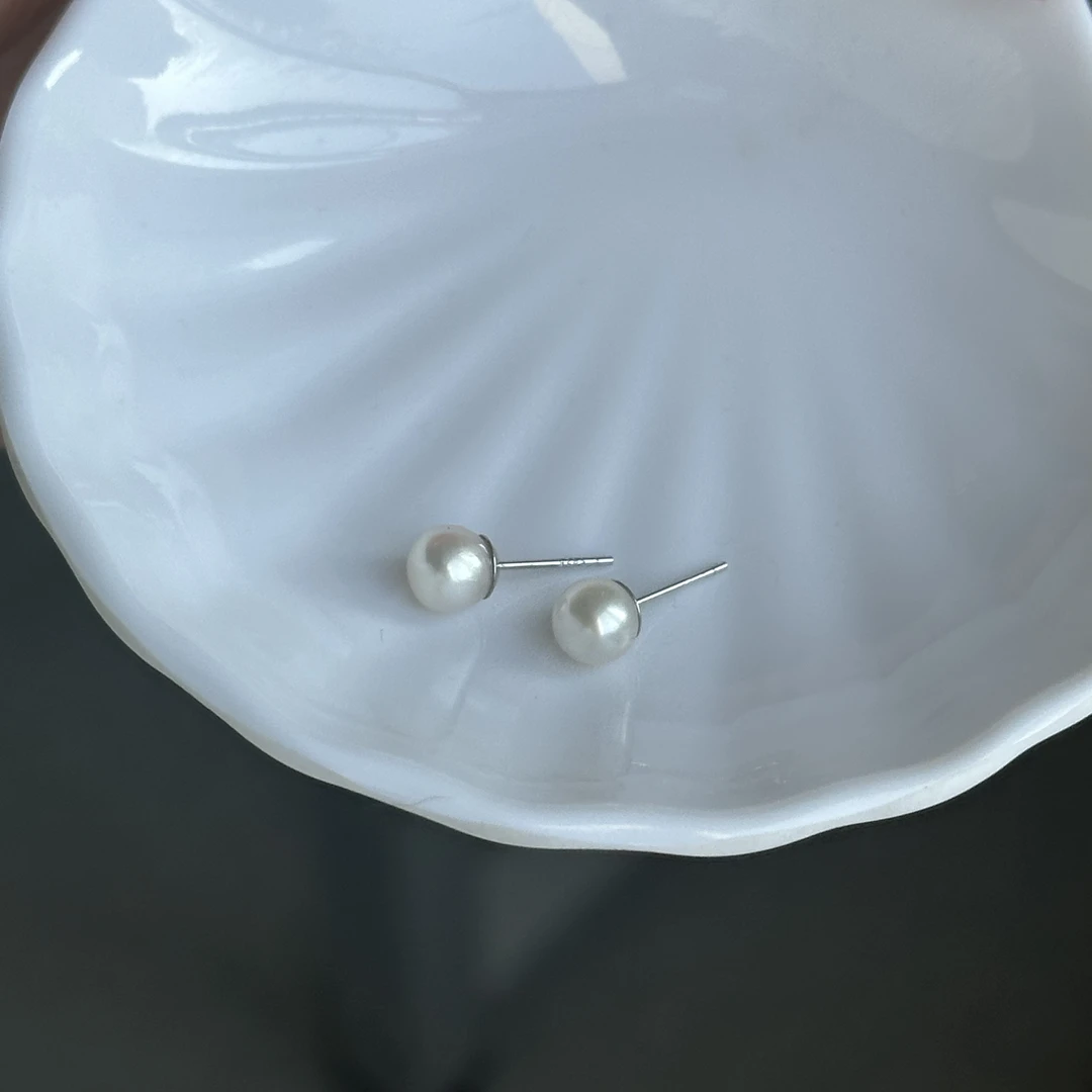 【文清甄选】S925银高品质小天女 akoya天然海水珍珠耳钉