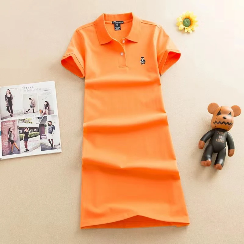 2024小熊刺绣净版 A字裙 加肥加大