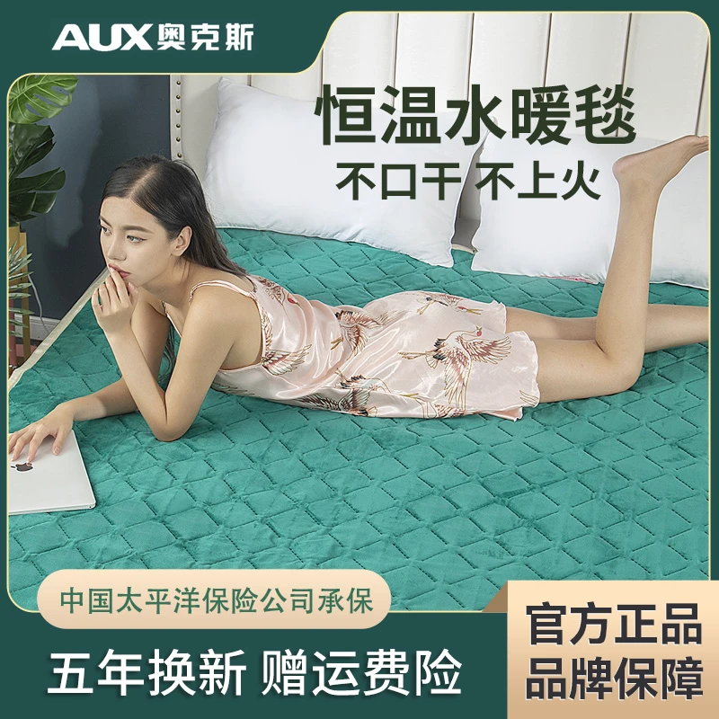 AUX/奥克斯水暖炕电热毯单人双人双控调温电褥子家用养生水循环