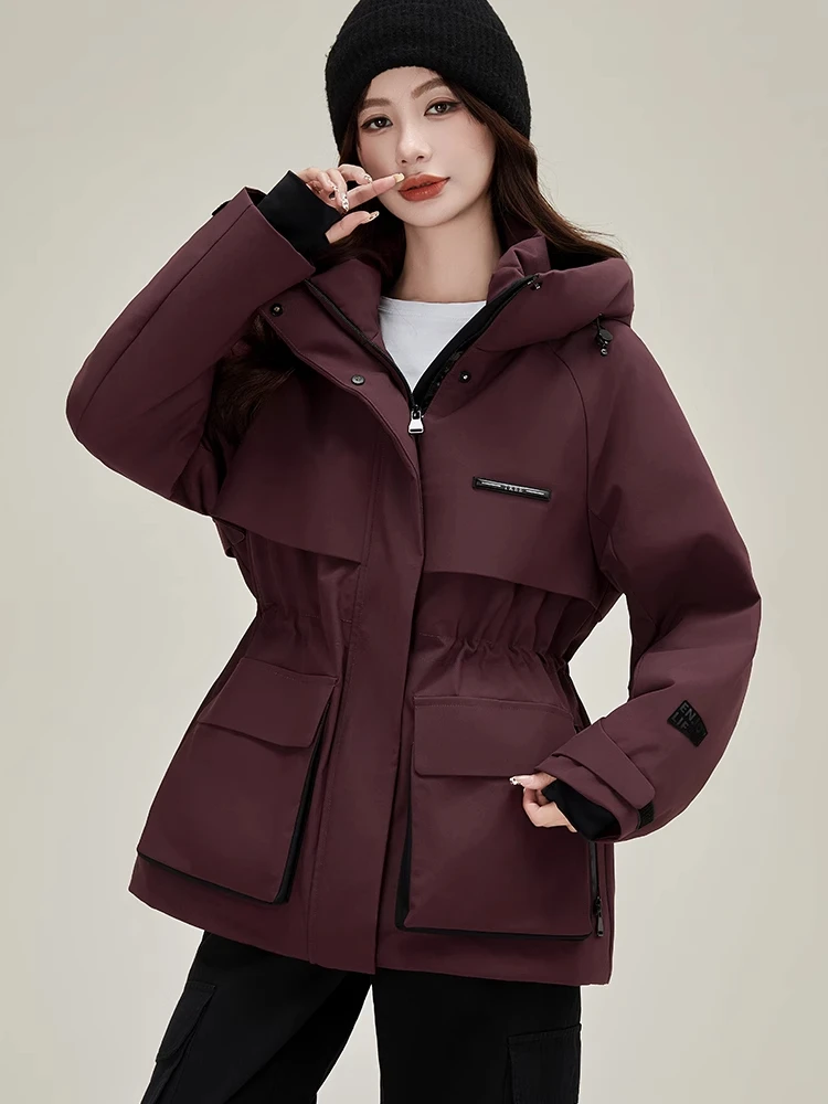 中长款派克服女夹棉保暖2024冬季新款爆款今年流行超好看休闲外套