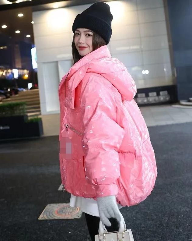 衣道馆连帽冬季免洗印花韩版百搭保暖短款加厚洋气