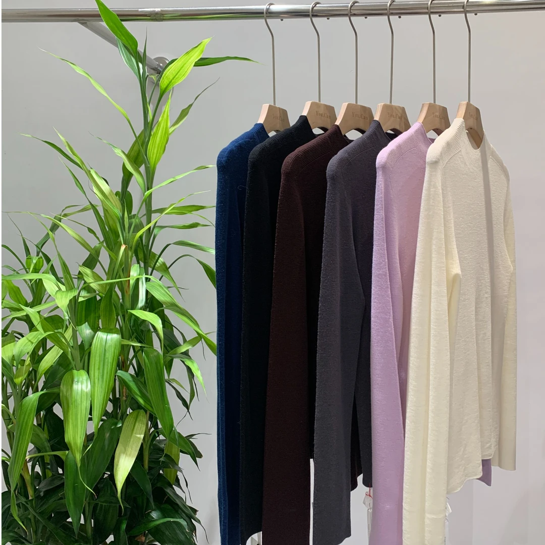 You Can |无缝精仿半高领长袖百搭针织修身羊毛打底衫