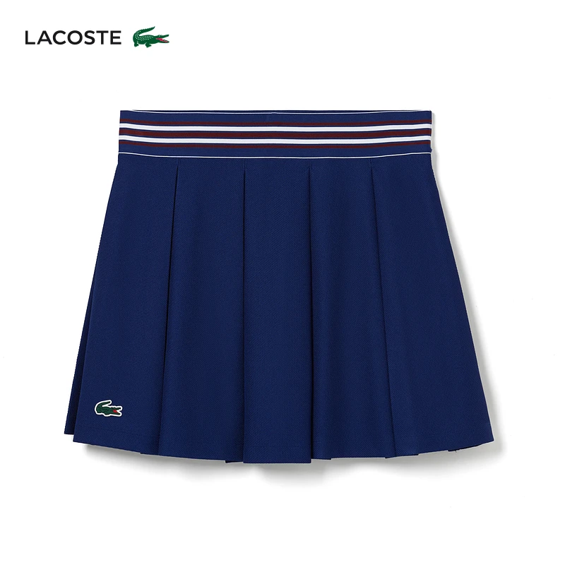 LACOSTE法国鳄鱼女士春秋新款浪漫半身裙短裙|JF0990