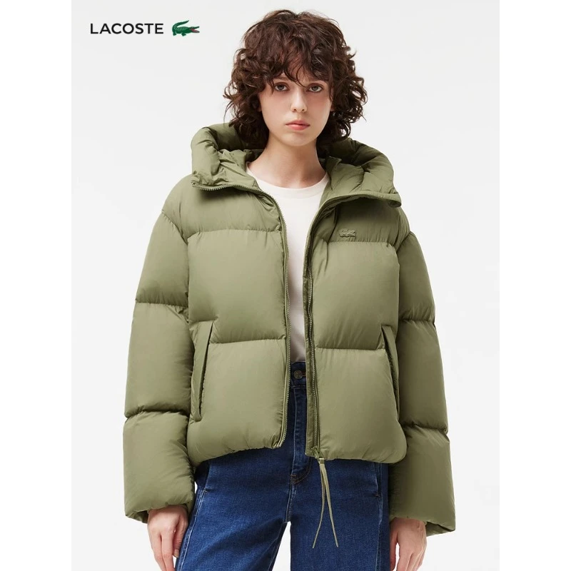 【双十一】LACOSTE法国鳄鱼女装保暖面包服羽绒服外套|BF0688