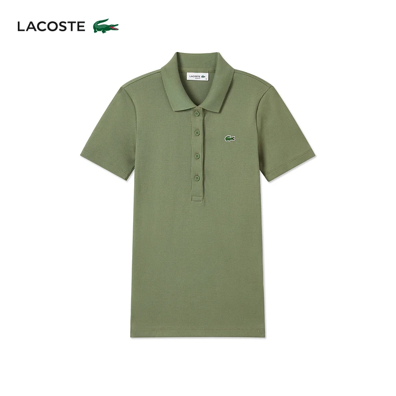 LACOSTE法国鳄鱼女装春秋季【雅丹风】优雅短袖POLO衫|DF5377
