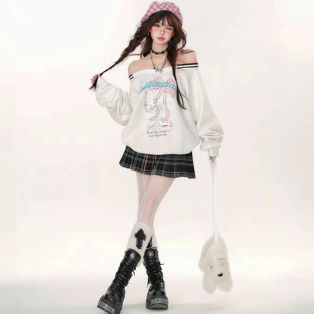 岛川奈奈 甜美少女Y2k风时尚辣妹套装连衣裙秋冬百搭