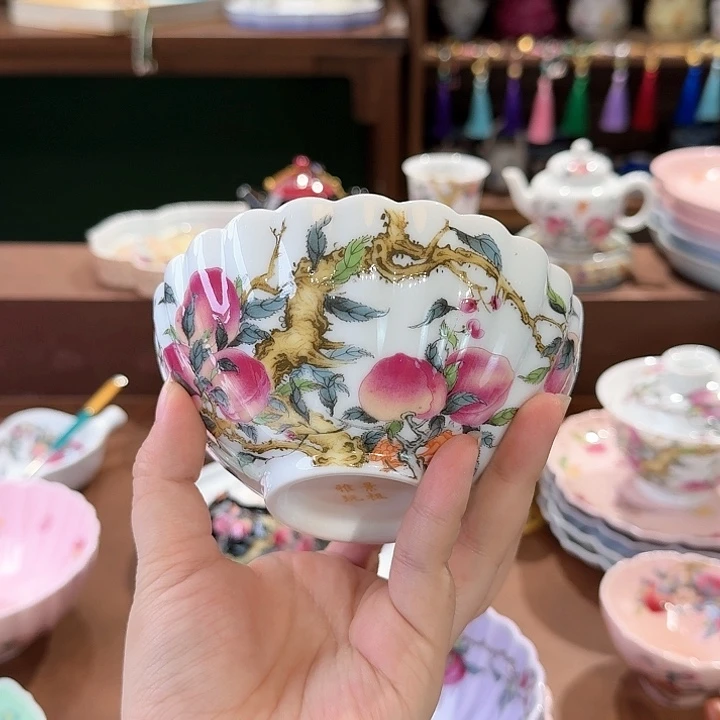 陶瓷瓷器主人杯茶具