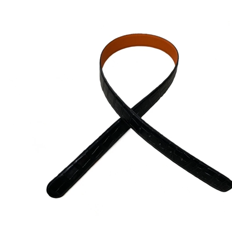 鳄鱼皮皮带男款肚皮