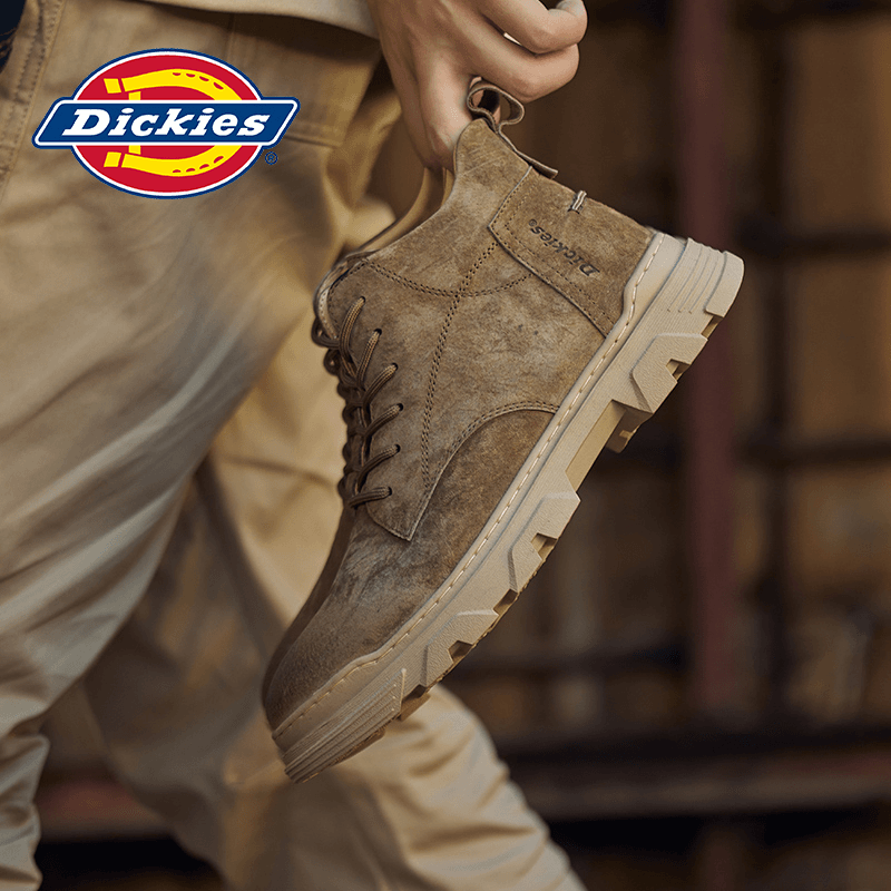 Dickies2023新款马丁靴秋季男鞋百搭工装靴保暖短靴男士休闲靴子