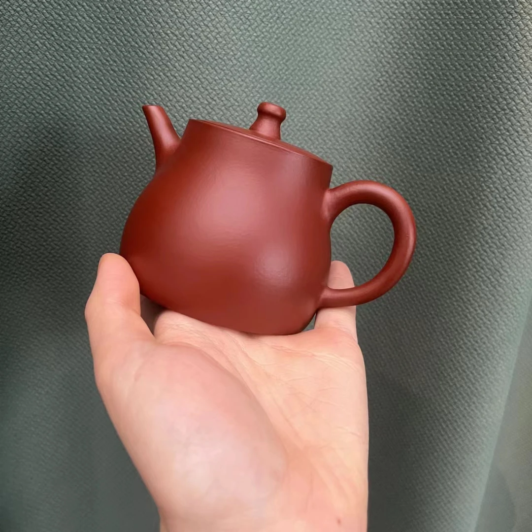 李老师大红袍光素高柱础壶200cc