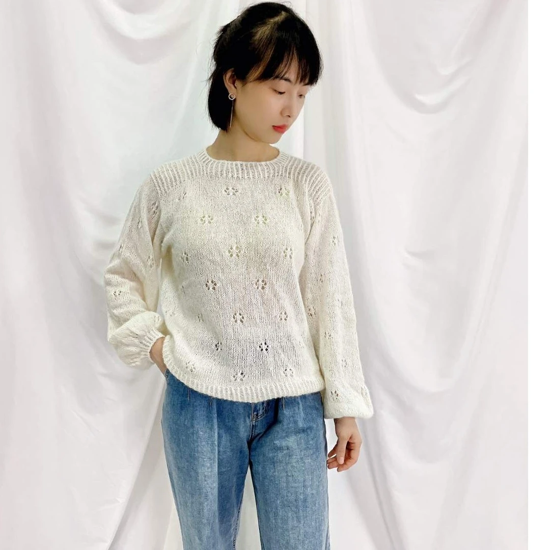 热能进口南非幼马海毛【六月雪]手工编织DIY手编绒毛针织冰丝粗毛