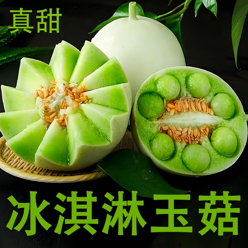 海南冰淇淋玉菇甜瓜新鲜5斤/8斤香甜蜜瓜