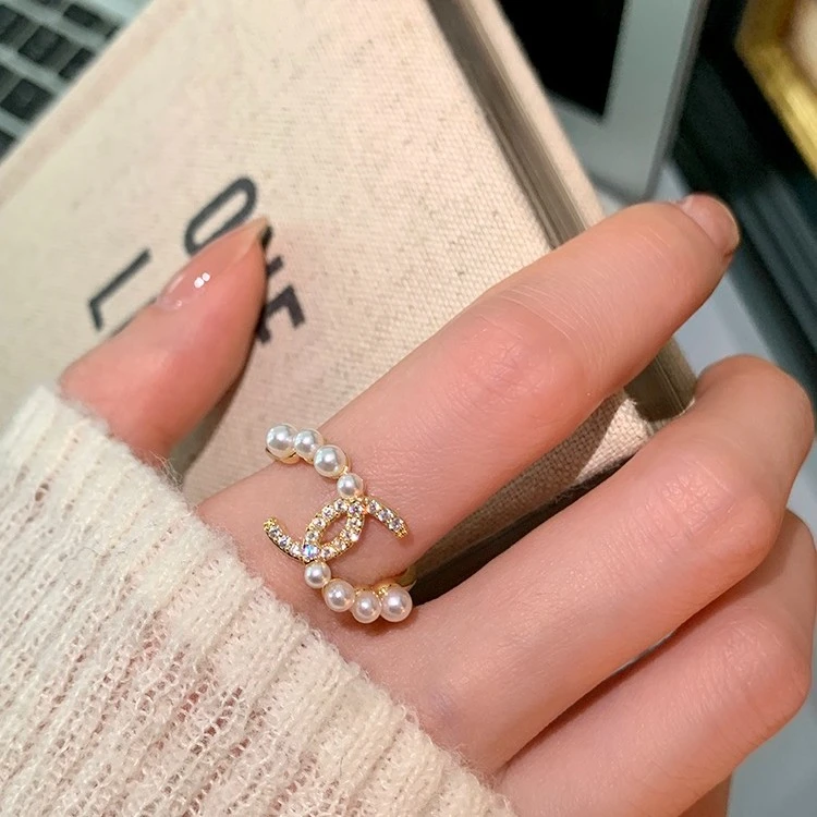 铜合金戒指 时尚简约小香风戒指