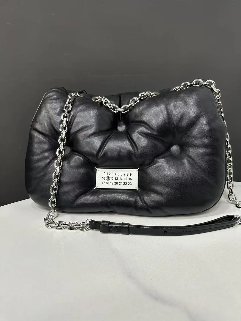 95新 Maison Margiela/梅森马吉拉 黑色云朵包33cm/0014102802