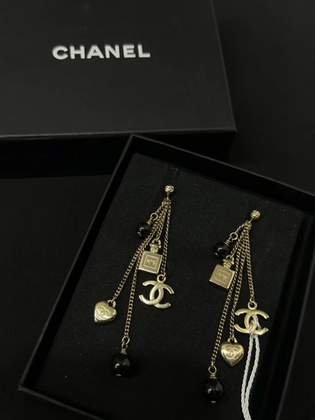 95新 Chanel/香奈儿 18B流苏耳钉/JJ4070504