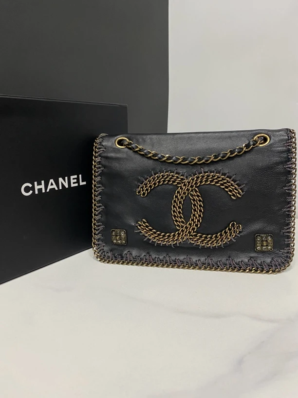 95新 Chanel/香奈儿 拜占庭系列信封链条包/14开26cm/0024092108