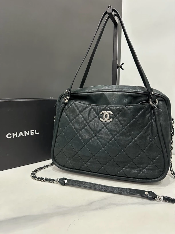 95新 Chanel/香奈儿 珠光托特包16开33cm/HK40640803