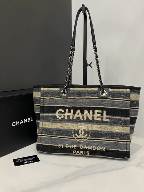 95新 Chanel/香奈儿 沙滩包26开卡33cm/JJ4063002