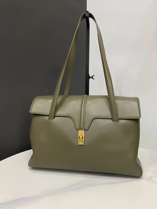 95新 Celine/思琳 牛油果色soft托特包38cm/JJ04090411