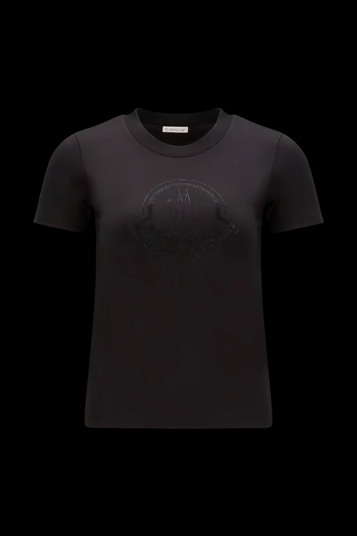 全新未使用  国现 Moncler 蒙口 女士带钻T恤  MAGLIA GIROCOLLO