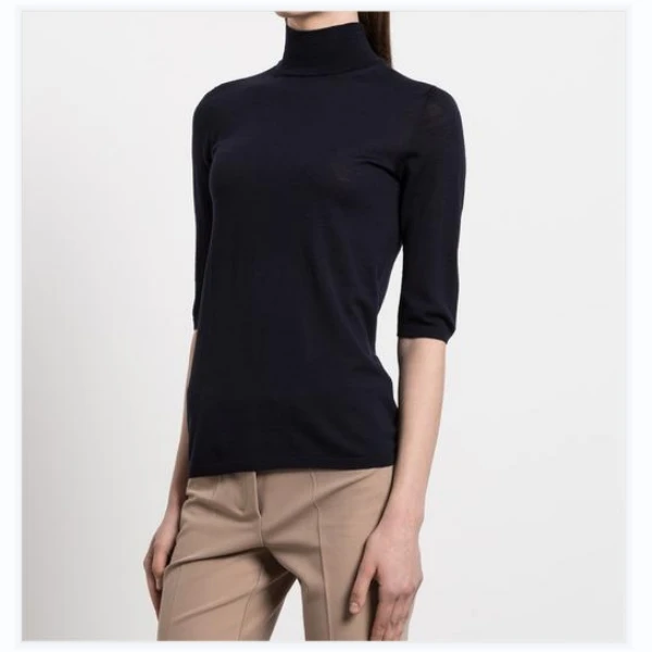 全新未使用 国现 MAXMARA 主线 羊毛高领短袖针织毛衣 UNGHIA
