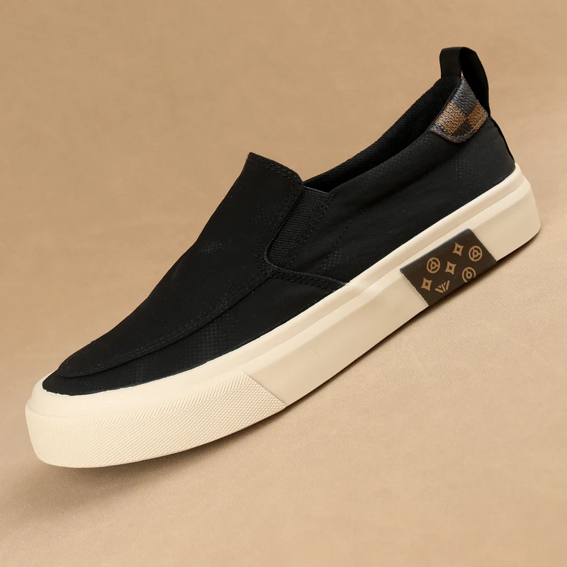 2024春夏新款时尚百搭潮流舒适爆款透气男鞋休闲一脚蹬板鞋