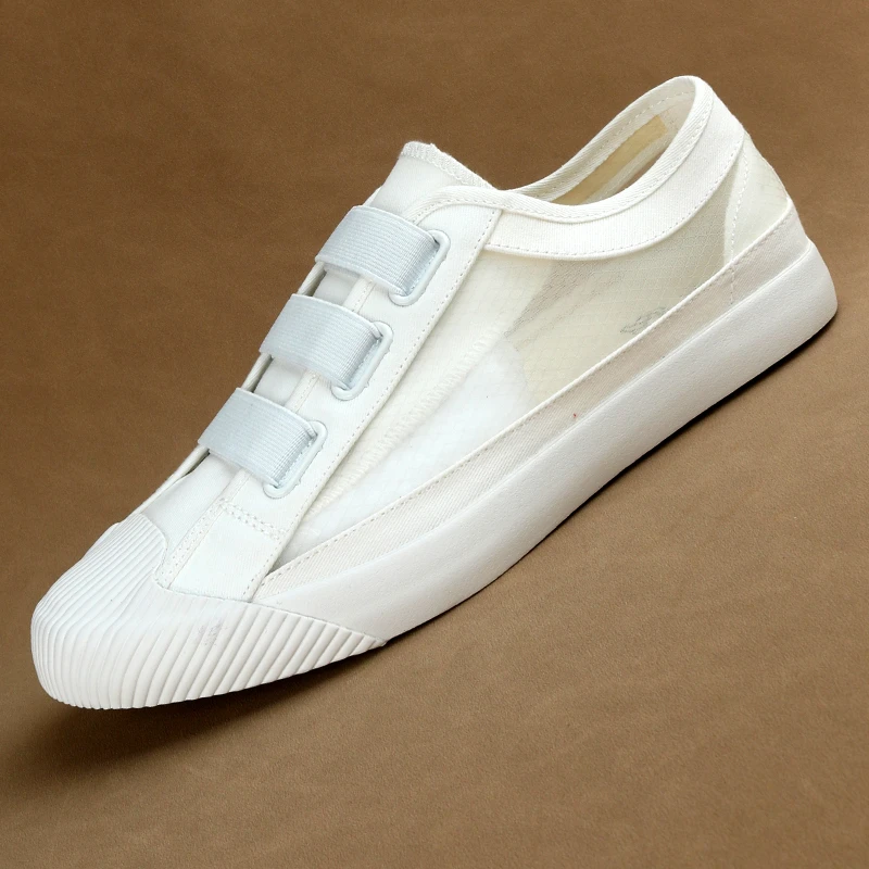 2024夏季冰丝透气舒适爆款网纱时尚休闲百搭潮流男士一脚蹬板鞋