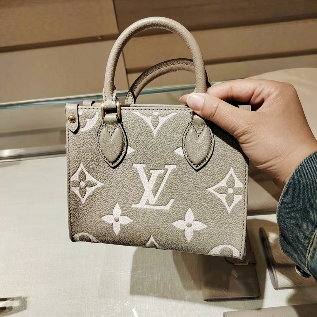 全新代购 LV/路易威登 大象灰 onthego bb托特包