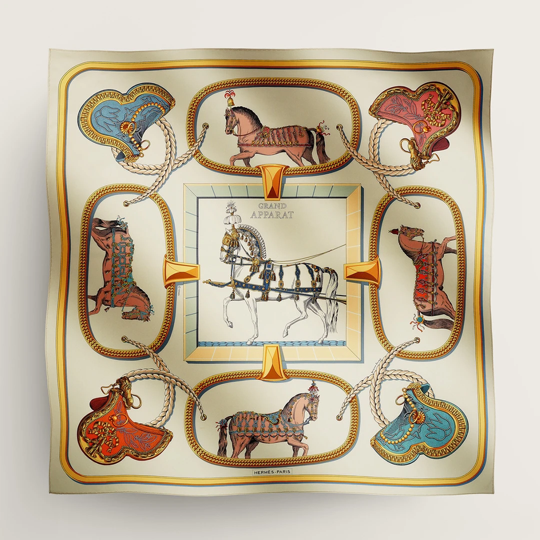 全新未使用 Hermes/爱马仕 盛宴典藏 丝巾 90cm 方巾 全套礼盒