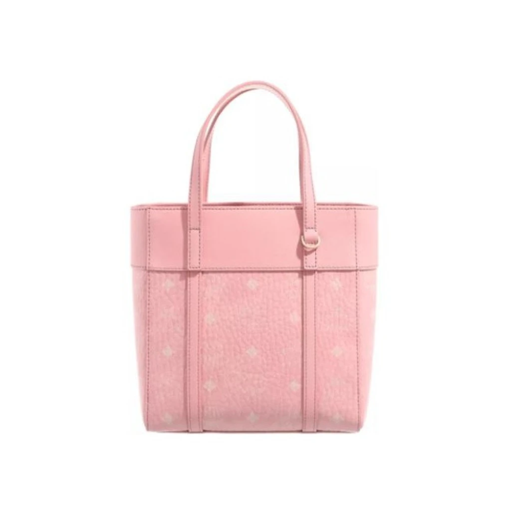 95新 MCM Mcm/ 粉色菜篮子单肩包18464