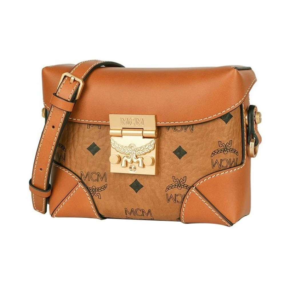 全新未使用 MCM Mcm/ 干邑色单肩包W15941