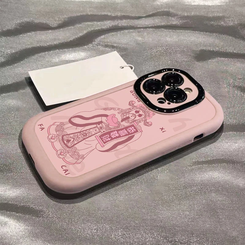 财神苹果12手机壳15plus防摔iPhone1113潮14pro创意xsxr新78p