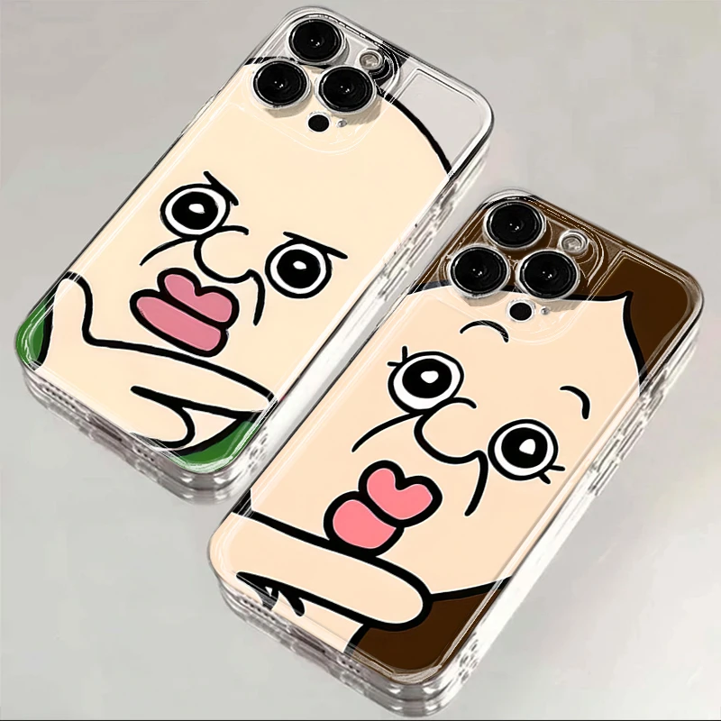 邦邦玉智搞怪情侣iPhone15苹果14ProMax手机壳13简约12/11全包8x