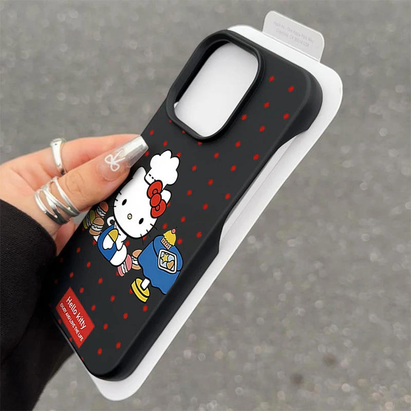 可爱厨师KT猫半包款软适用苹果1615promax手机壳iphone14/12/1113