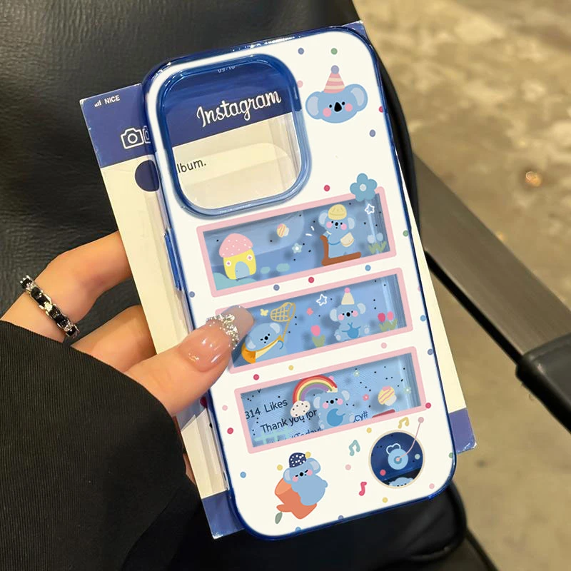 相框考拉适用iphone16/15/14promax苹果11手机壳13软胶12防摔卡通