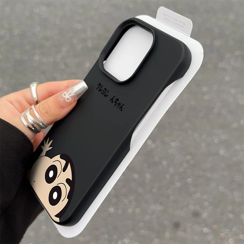 小新打招呼半包款软适用苹果16/15promax手机壳iphone14/12/11/13