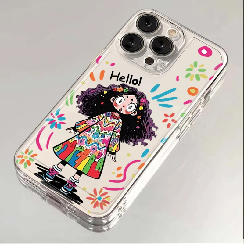 炫酷女孩iPhone15ProMax手机壳苹果14硅胶13PRO透明12 11高级xsxr