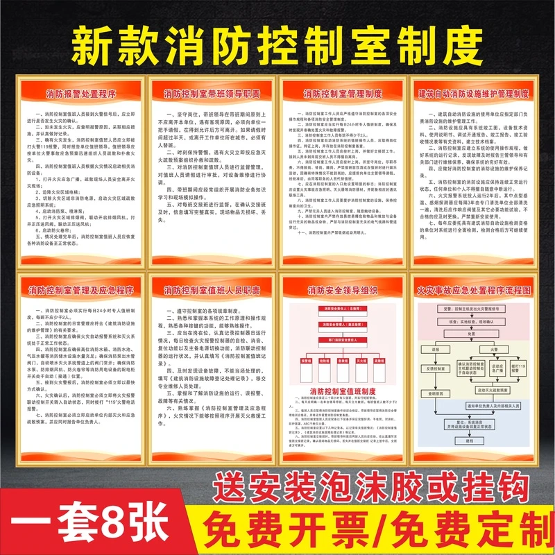 新版消防控制室管理制度报警处理程序值班人员职责火灾事故应急处