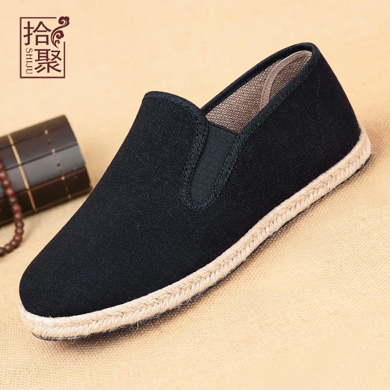 传统复古千层底布鞋春秋季正宗老北京布鞋男士休闲轻便舒适爸爸鞋