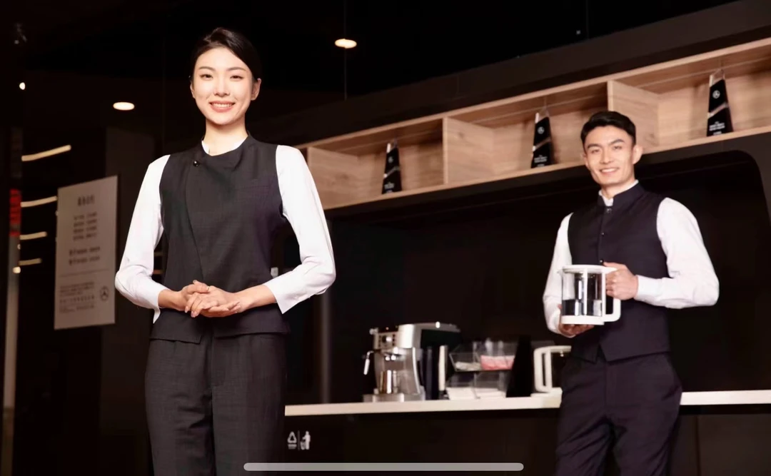 咖啡吧水吧前台马甲